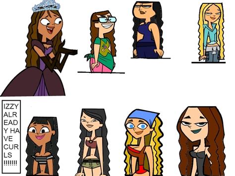 Courtney just looks so weird with her normal hair for some reason. . Total drama hairstyles